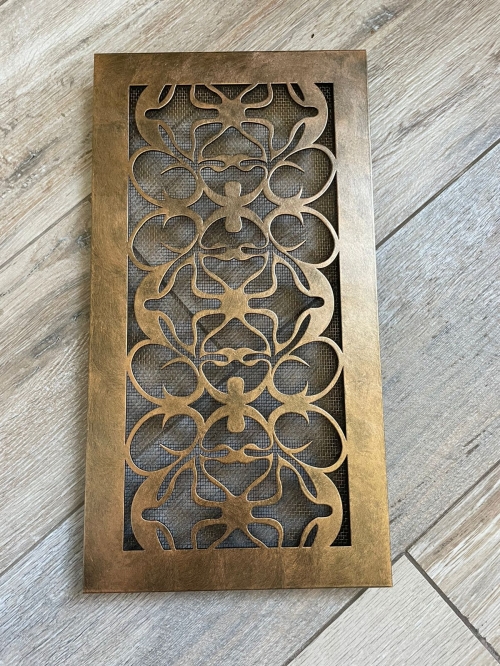 Вентиляционная решетка стальная с патиной SR 06