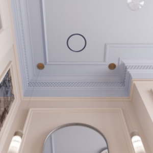 Диффузор под покраску скрытого монтажа SECRET RING D125мм